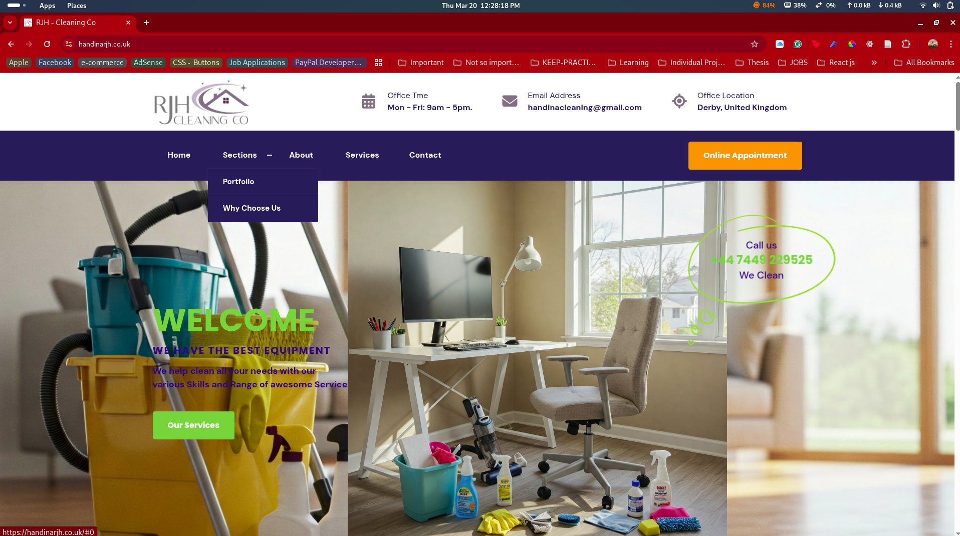 RJH Cleaning ( React JS )